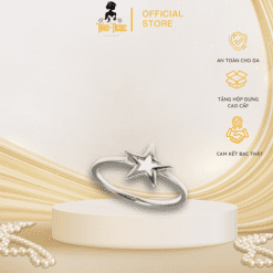 Nhẫn bạc ngôi sao may mắn Hàn Ngọc Jewelry