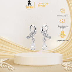 Bông tai vô cực treo giọt lệ