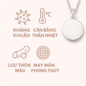 Đeo dây chuyền bạc có tốt không? Bạc thật mang lại sức khỏe và may mắn.
