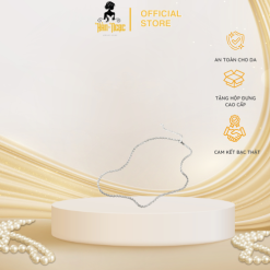 Dây chuyền bạc nữ trơn xoắn – Hàn Ngọc Jewelry